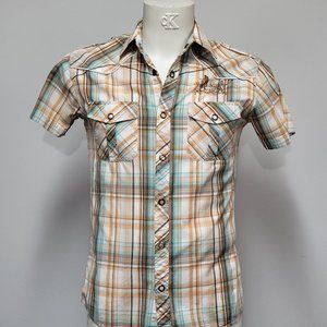 Men's Short Sleeved Collared Shirt